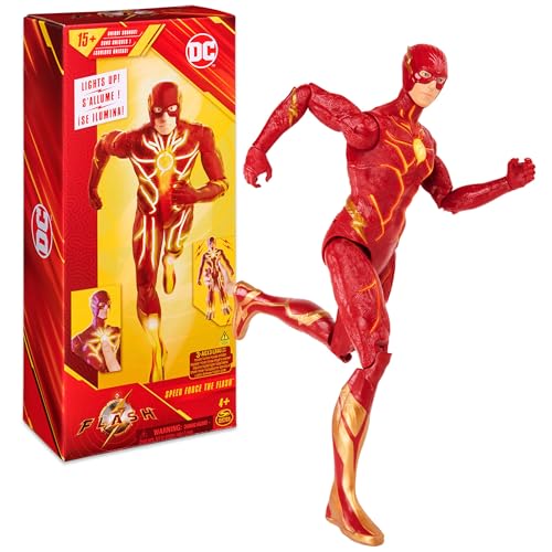 Photo 1 of DC Comics Speed Force the Flash Action Figure 12-inch Lights and 15+ Sounds the Flash Movie Collectible Kids Toys for Boys and Girls Ages 4+
