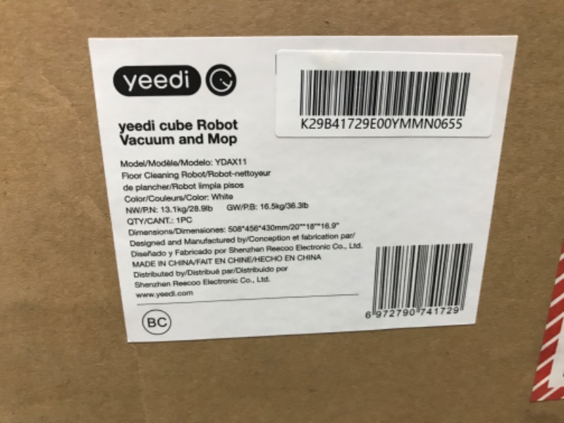 Photo 1 of Yeedi Cube by ECOVACS Robot Vacuum and Mop Auto-Drying Self-Washing Emptying 