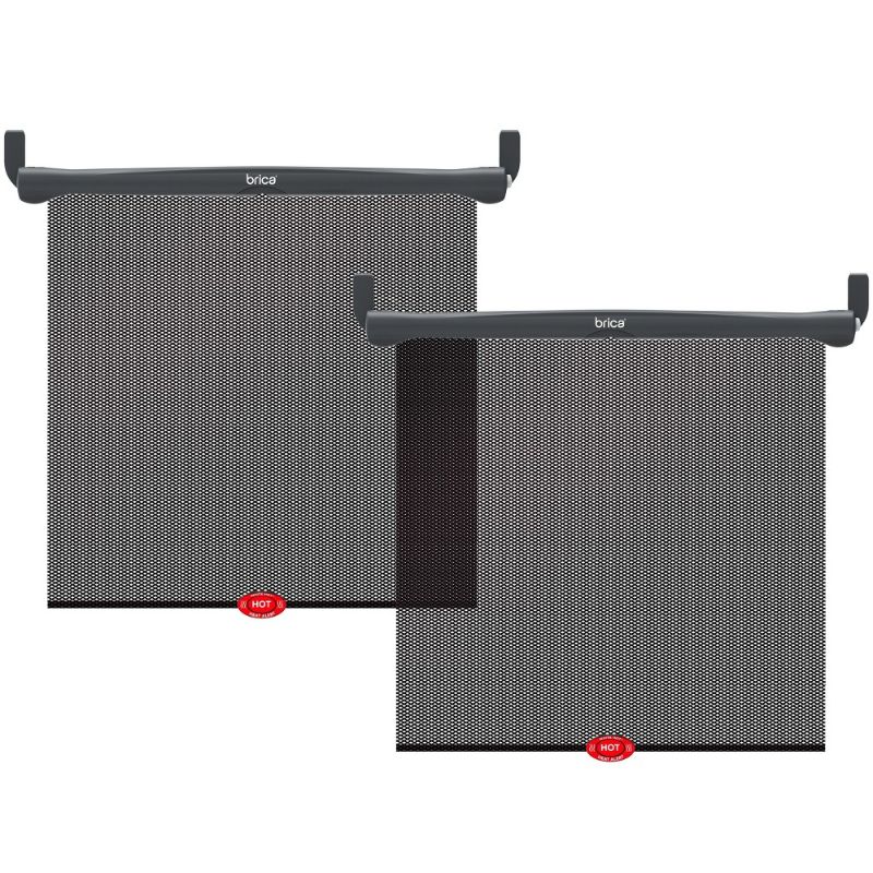 Photo 1 of  Munchkin Sun Safety Car Window Rollershade with Heat Alert - Black - 2pk 