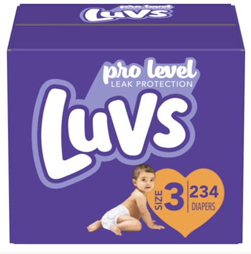 Photo 1 of  Luvs Pro Level Leak Protection Diapers, Size 3 - 234 Ct. (16-28 Lb.) 