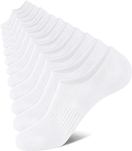 Photo 1 of  6 Pairs No Show Socks Womens Low Cut Socks Non Slip Cotton Liner Socks 5-9/9-11