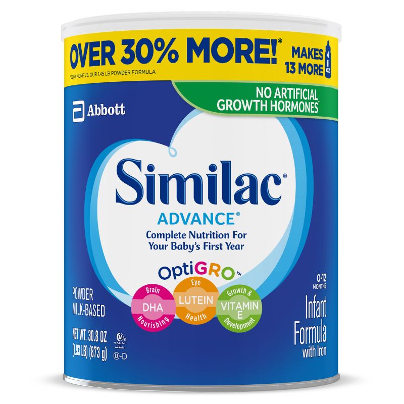 Photo 1 of  Similac Advance Infant Formula with Iron Powder - 30.8oz, BEST BY 01 FEB 2026