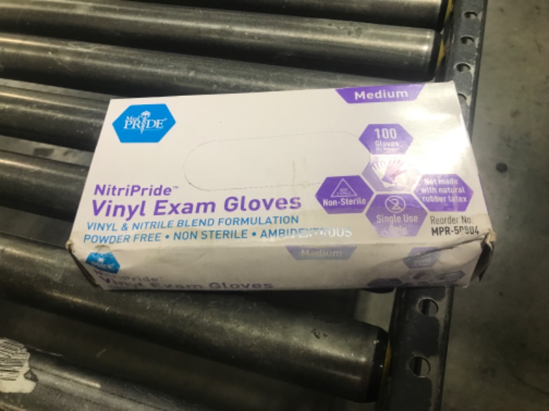 Photo 2 of  Nitrile Vinyl Exam Gloves Medium 100pc 