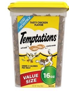 Photo 1 of  Temptations Classics Cat Treats Tasty Chicken 16 Oz 