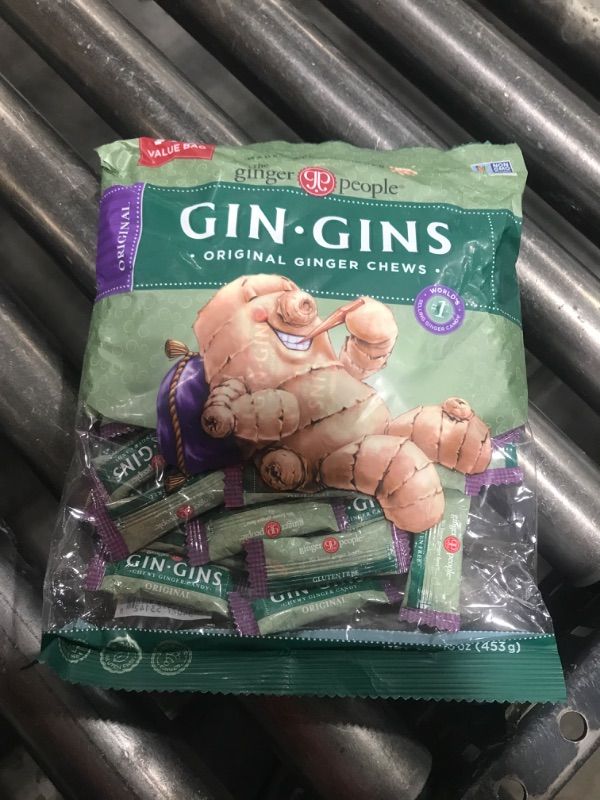 Photo 1 of  The Ginger People® GIN GINS® Original Ginger Chews - 1lb - Pack of 1 BEST BY 07 NOV 2025