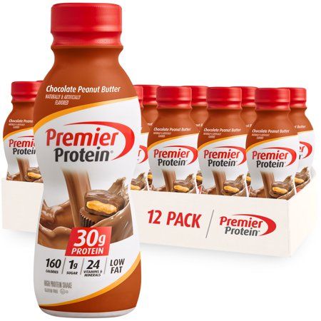 Photo 1 of  Premier Protein Shake Chocolate Peanut Butter 30g Protein 11.5 Fl Oz 12 Ct BEST BY 04 APR 2025