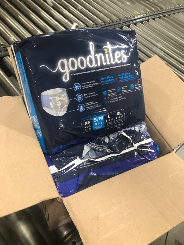 Photo 2 of  Goodnites Overnight Underwear for Boys XS (28-43 Lb.) 44 Ct 