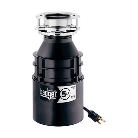 Photo 1 of  Badger 5xP W/C 3/4 HP Continuous Feed Kitchen Garbage Disposal with Power Cord, Standard Series 