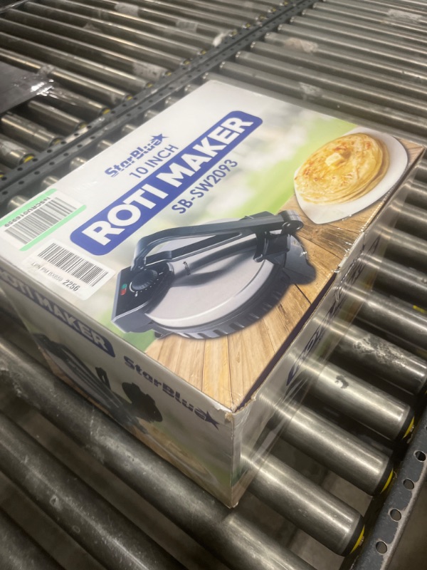 Photo 4 of 10inch Roti Maker by StarBlue with FREE Roti Warmer - The automatic Stainless Steel Non-Stick Electric machine to make Indian style Chapati, Tortilla, Roti AC 110V 50/60Hz 1200W