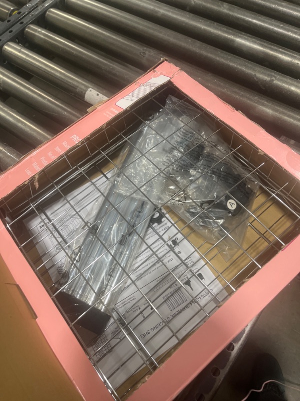 Photo 1 of Stacking Shelf Adjustable, Stackable & Expandable, Heavy Duty Storage Shelving Unit, Cabinet Organizer Shelf (2-tier)