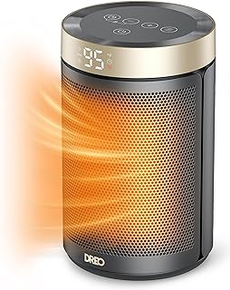 Photo 1 of Dreo Space Heater, Portable Electric Heaters for Indoor Use with Thermostat, Digital Display, 1-12H Timer, Eco Mode and Fan Mode, 1500W PTC Ceramic Fast Safety Heat for Office Bedroom Home
