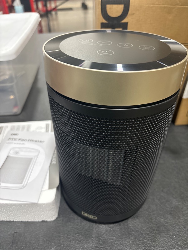 Photo 1 of Dreo Space Heater, Portable Electric Heaters for Indoor Use with Thermostat, Digital Display, 1-12H Timer, Eco Mode and Fan Mode, 1500W PTC Ceramic Fast Safety Heat for Office Bedroom Home
