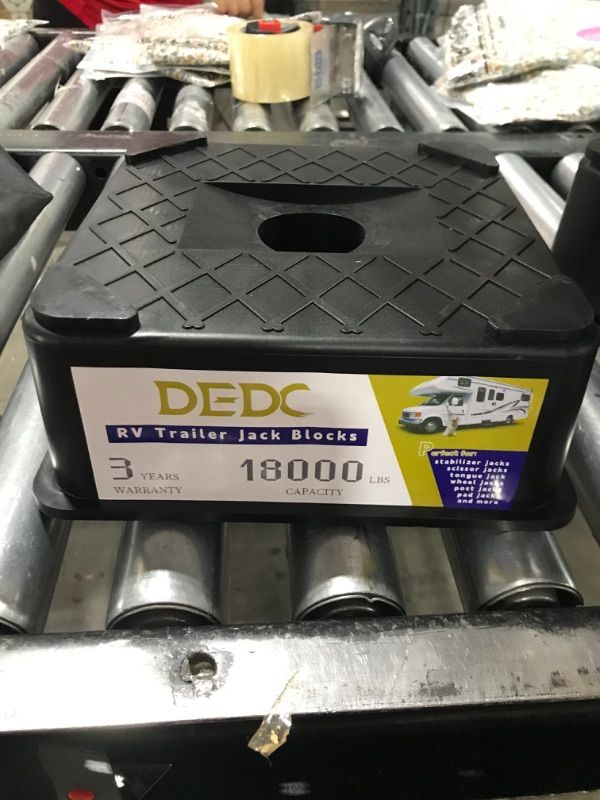 Photo 2 of DEDC Trailer RV Jack Stabilizer Blocks Travel Trailer Accessories Tongue Jack Stand(1 Pack)
