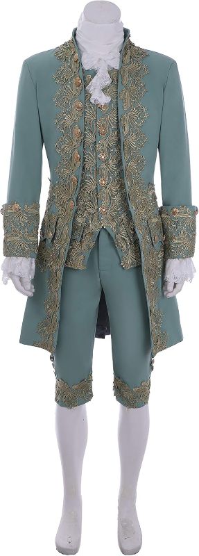 Photo 1 of 1791's lady 18th Century Men's Victorian Costume Regency Tailcoat Gentelman Steampunk Coat Halloween Outfits
