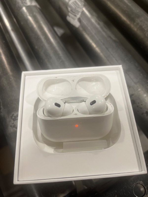 Photo 3 of Apple AirPods Pro (2nd Generation) Wireless Ear Buds with USB-C Charging, Up to 2X More Active Noise Cancelling Bluetooth Headphones, Transparency Mode, Adaptive Audio, Personalized Spatial Audio
