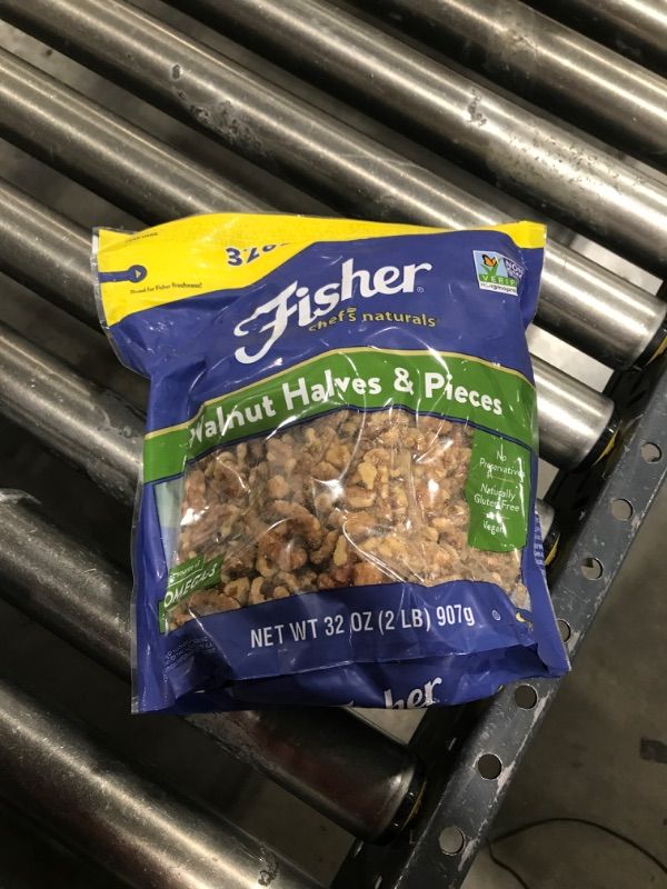 Photo 2 of  Fisher Chef's Naturals Walnut Halves & Pieces 2 lb, 100% California Unsalted Walnuts for Baking & Cooking, Snack Topping, Resealable Bag, Great with Yogurt & Cereal, Vegan Protein, Keto Snack, BEST BY 31 AUG 2024