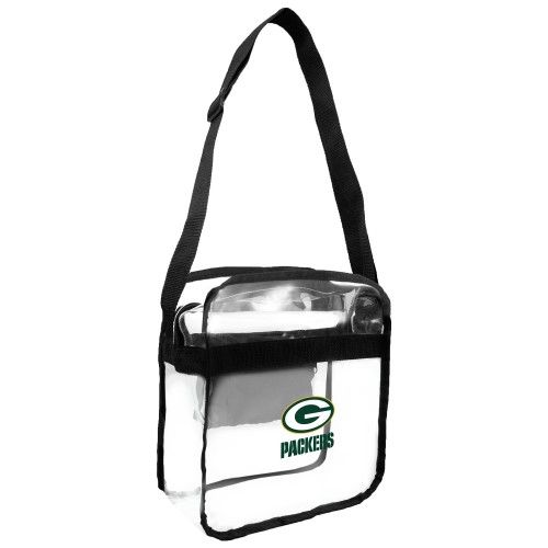 Photo 1 of  Little Earth - NFL Clear Carryall Cross Body Bag Green Bay Packers 