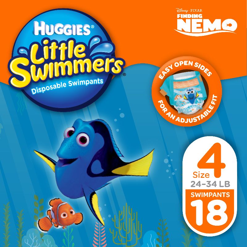 Photo 1 of  Huggies Little Swimmers Baby Swim Disposable Diapers Size 4 - M - 18ct 