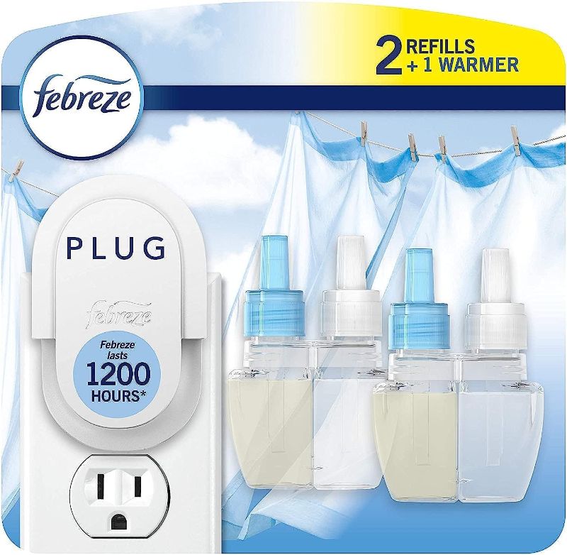 Photo 1 of  Febreze PLUG, Linen & Sky, Starter Kit & (2) .87 fl. oz. Refills 