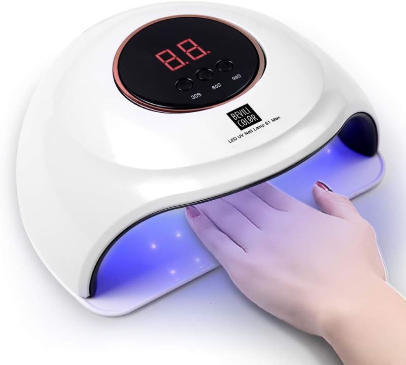 Photo 1 of  72W UV LED Nail Lamp, Faster UV Light for Gel Polish with 3 Timers, Professional Auto Sensor Nail Dryer with LCD Screen for Salon and Home Use 