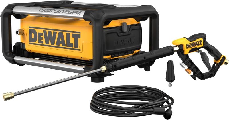 Photo 1 of *FOR PARTS ONLY* DEWALT Electric Pressure Washer, 2100 PSI, Jobsite Power Washer (DWPW2100) Yellow
