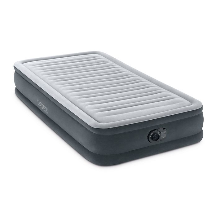 Photo 1 of  Intex Comfort Deluxe Dura-Beam Plush Airbed Mattress with Built-in Pump Twin 