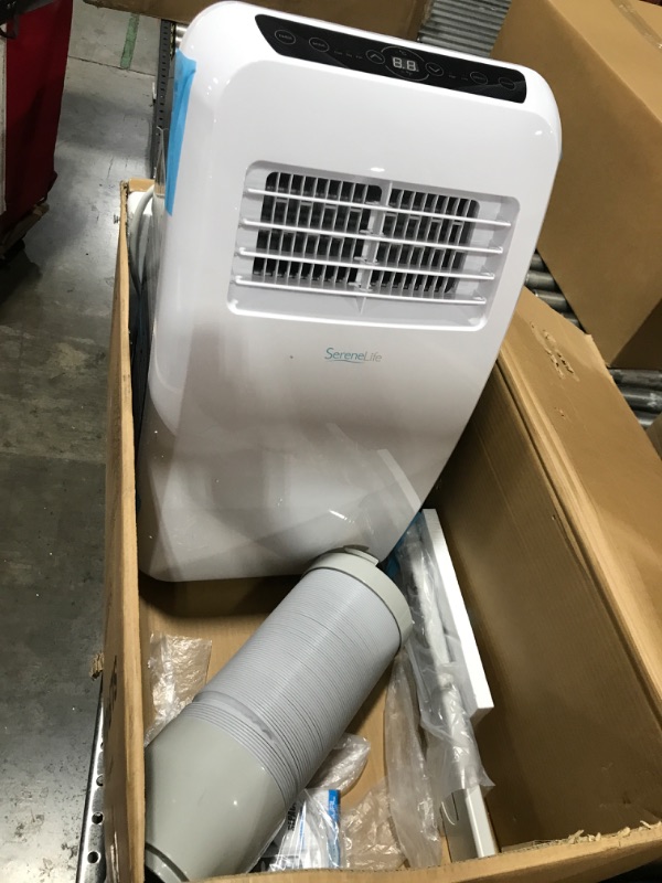 Photo 1 of SereneLife SLPAC8 - 8 000 BTU Portable Air Conditioner with Dehumidifier and Fan Modes
