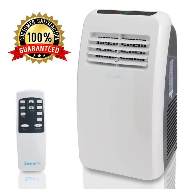 Photo 1 of SereneLife SLPAC8 - 8 000 BTU Portable Air Conditioner with Dehumidifier and Fan Modes
