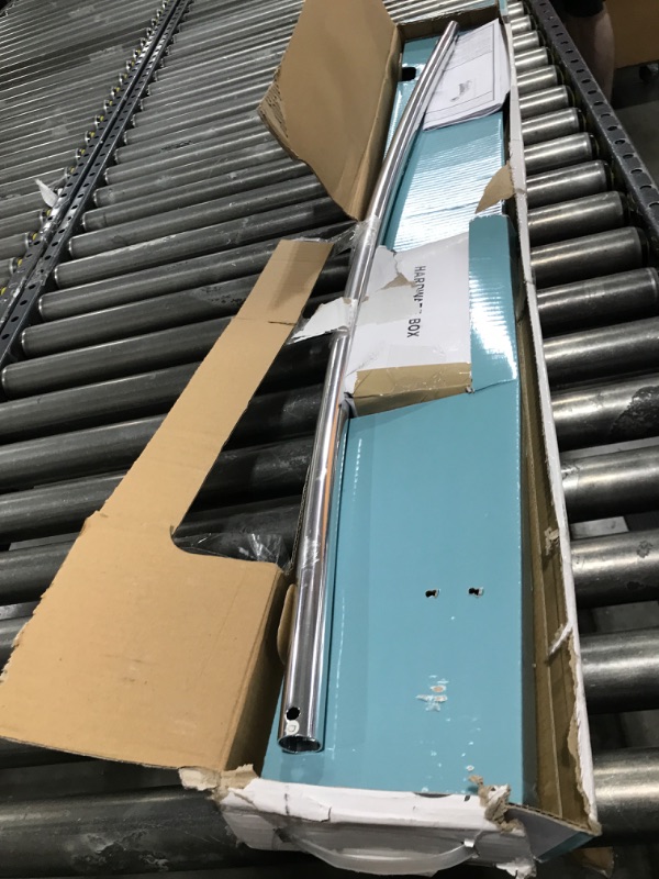 Photo 1 of Zenna Home TENSION Rustproof Curved Shower Curtain Rod, NO DRILLING Adjustable Shower Rod, 50" to 72", Expandable, Telescoping, NeverRust, Chrome Chrome 50"-72"