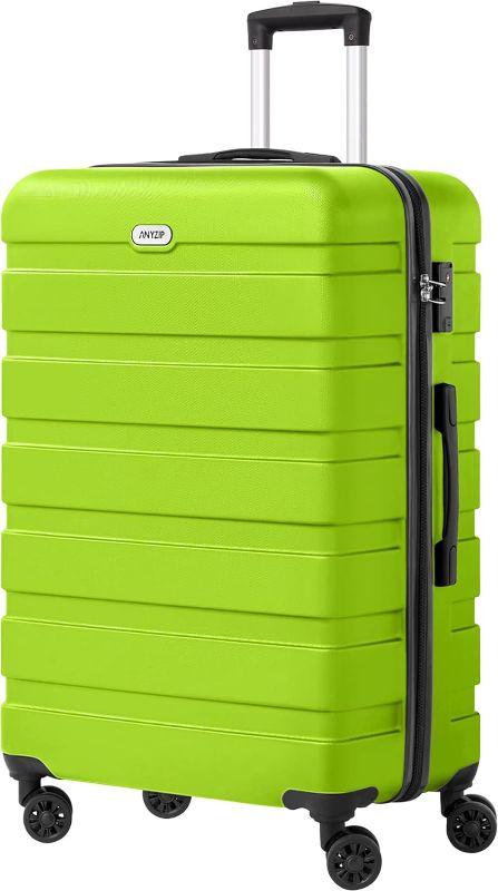 Photo 1 of AnyZip Luggage PC ABS Hardside Lightweight Suitcase with 4 Universal Wheels TSA Lock Checked-Large 28 Inch Apple Green
