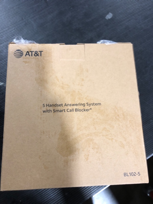 Photo 3 of AT&T BL102-5 DECT 6.0 5-Handset Cordless Phone for Home with Answering Machine, Call Blocking, Caller ID Announcer, Audio Assist, Intercom, and Unsurpassed Range, Silver/Black 5 Handset Phone