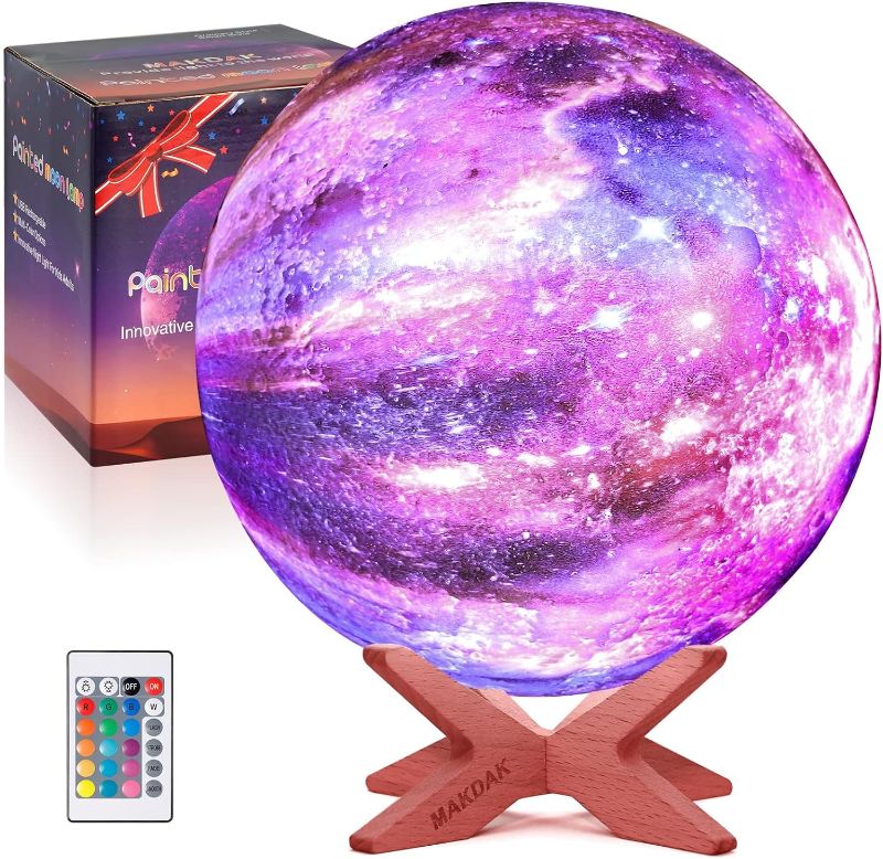 Photo 1 of MAKDAK Moon Lamp Valentines Day Gifts for Him - Bedroom Decor with 5.9‘ LED 3D Moon Light - Perfect Room Decor for Teen Girls and Boys Ideal Gifts for Teens 