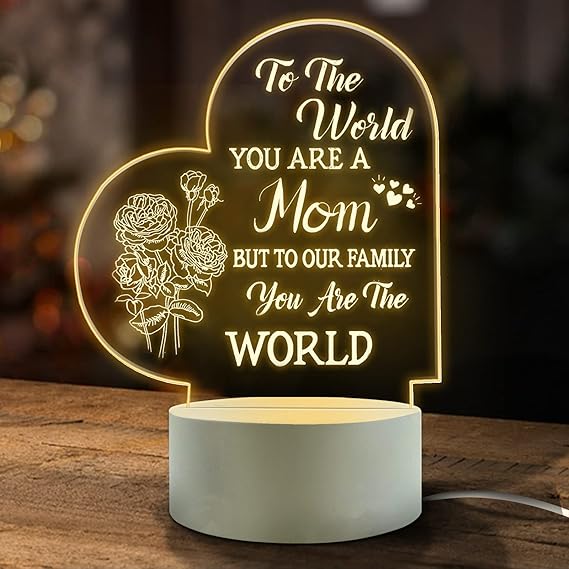 Photo 1 of Lovely Mother-Best Mom Birthday Gifts from Daughter Son?Mom Night Light?Room Decoration Mom's