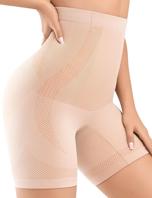 Photo 1 of Women's Shapewear Tummy Control Shorts High Waisted Body Shaper Panties Thigh Slimming Butt Lifting Underwear Size M