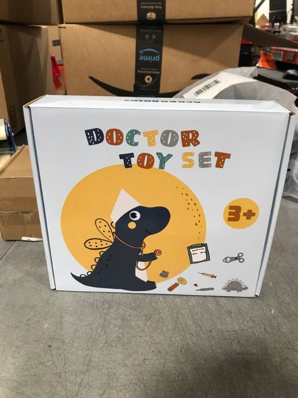 Photo 1 of Gemeer Doctor Kit for Kids - 43Pcs Kids Doctor Playset,Pretend Doctor Kit Dentist Medical Kit with Electronic Stethoscope and Coat,Toddler Doctor Roleplay Costume Dress-Up,Gift for Boys- Ages 3+ 43PCS -BLUE