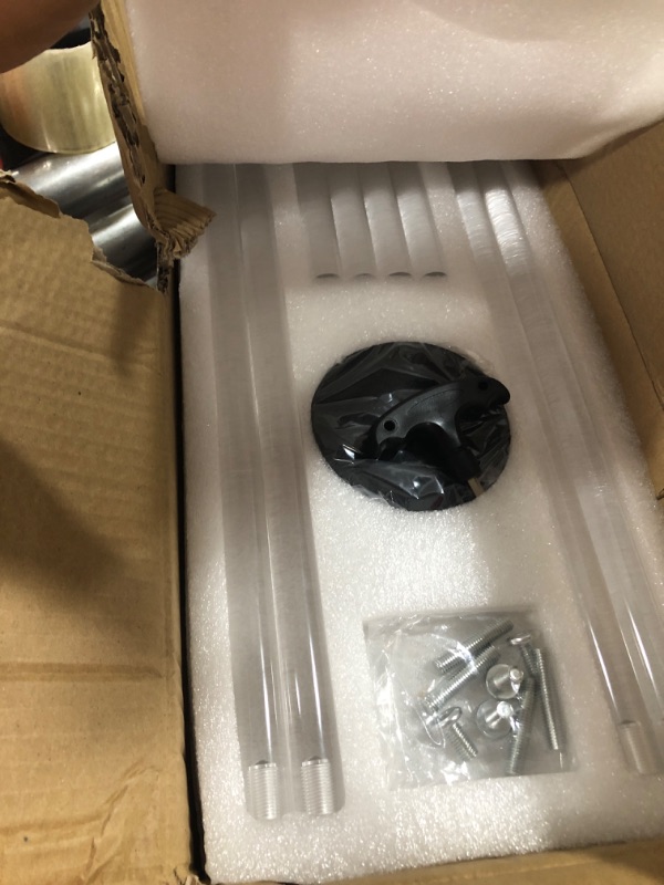 Photo 1 of Acrylic Side Table, 7" D Narrow Side Table, Skinny Side Table, Slim Side Tables for Small Spaces, 7" D x 15.7" W x 23" H
