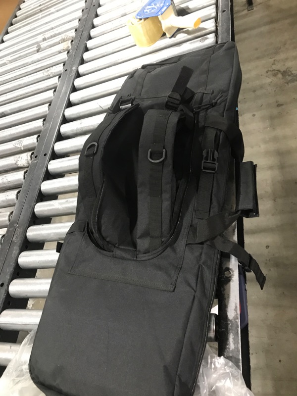 Photo 1 of DULCE DOM 32/36/42/48 inch Double Rifle Case Soft Bag Gun Case, Perfect for Rifle Pistol Firearm Storage and Transportation, All Around Shooting Range Tactical Rifle Backpack, Indoor Outdoor Black 36''x12''