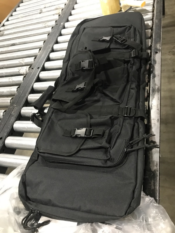 Photo 1 of DULCE DOM 32/36/42/48 inch Double Rifle Case Soft Bag Gun Case, Perfect for Rifle Pistol Firearm Storage and Transportation, All Around Shooting Range Tactical Rifle Backpack, Indoor Outdoor Black 36''x12''