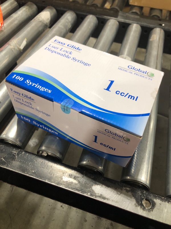 Easy Glide 1ml 1cc Sterile Syringe Luer Lock Tip, No Needle, Pack of