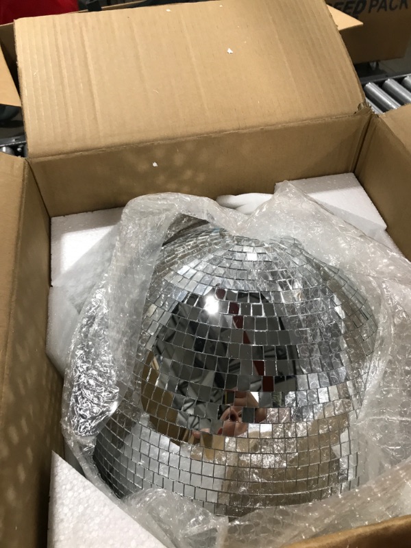 Photo 1 of Large Disco Ball Disco Ball Mirror Ball 16 in Disco Ball,Disco Ball Decor, Hanging Party Disco Ball for Party Design,Wedding Decoration.