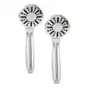 Photo 1 of 1-Spray 3.3 in. Single Wall Mount Handheld Shower Head 1.8 GPM in Chrome (2-Pack)
