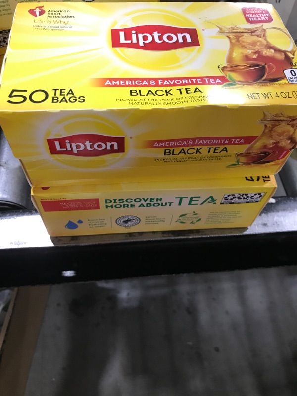 Photo 2 of Lipton Black Tea black tea 50 Count (Pack of 2)
Exp 05/2025