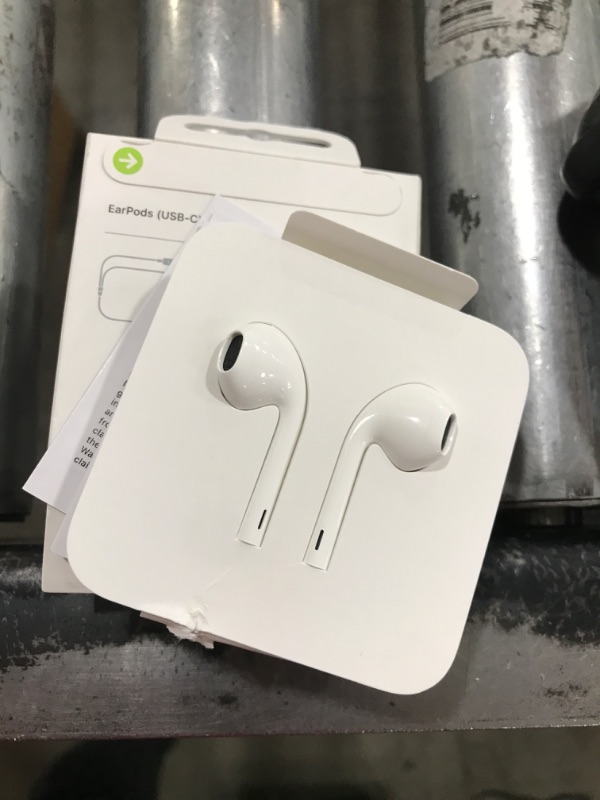 Photo 3 of Apple EarPods Headphones with USB-C Plug, Wired Ear Buds with Built-in Remote to Control Music, Phone Calls, and Volume