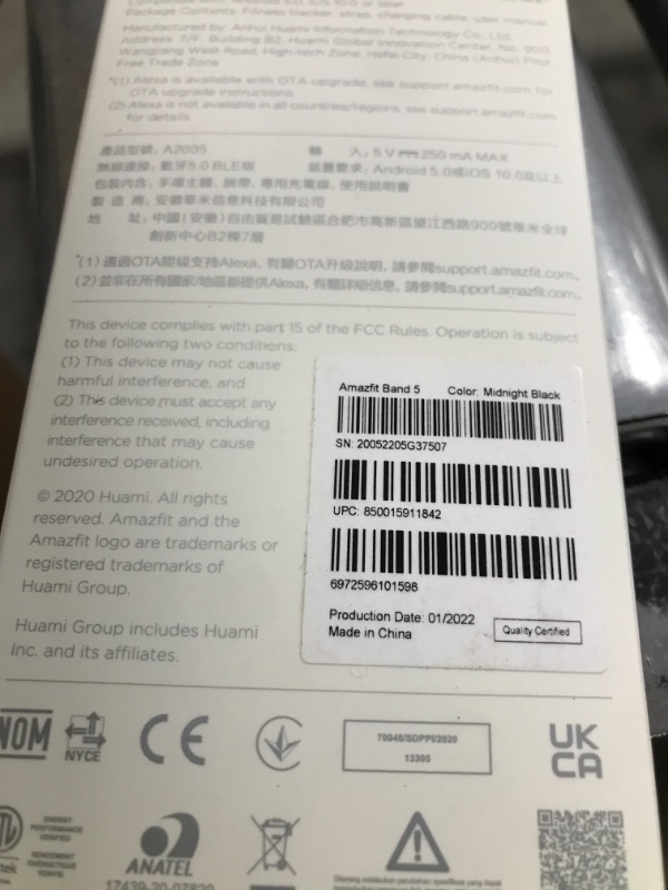 Photo 1 of Amazfit Band Fitness Tracker