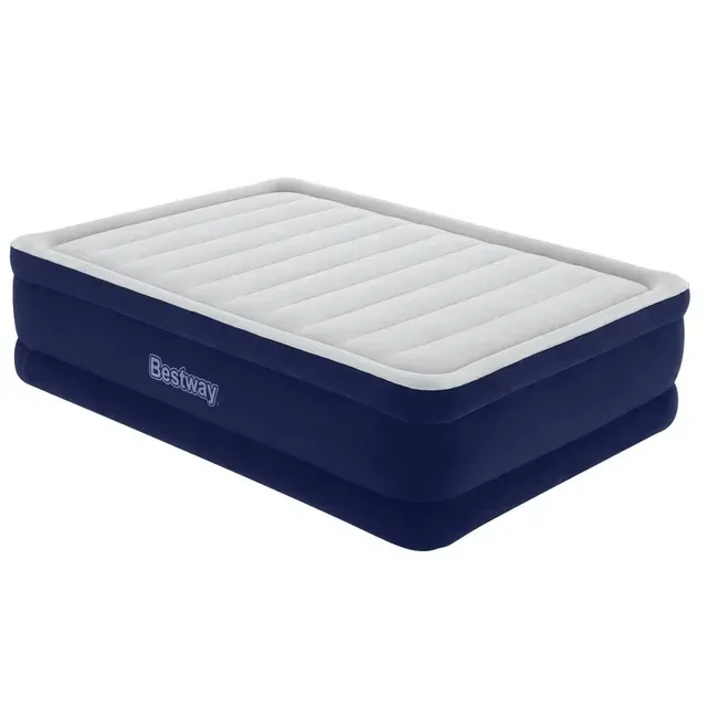 Photo 1 of Bestway Tritech Air Mattress Queen 22 in. with Built-in AC Pump and Antimicrobial Coating
