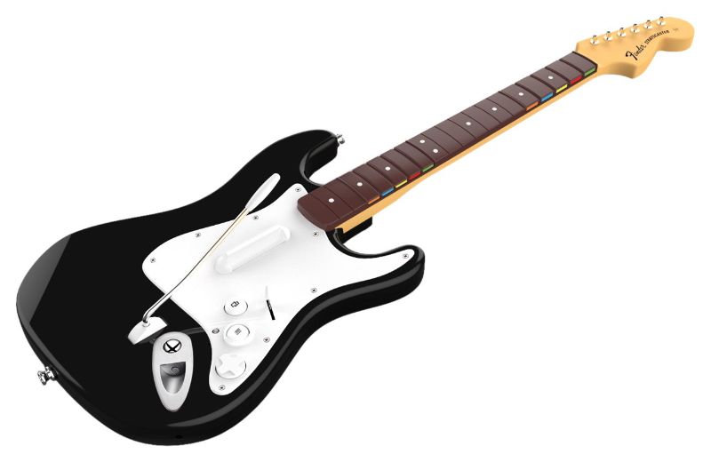 Photo 1 of Rock Band 4 Wireless Fender Stratocaster Guitar Controller for Xbox One - Black 
