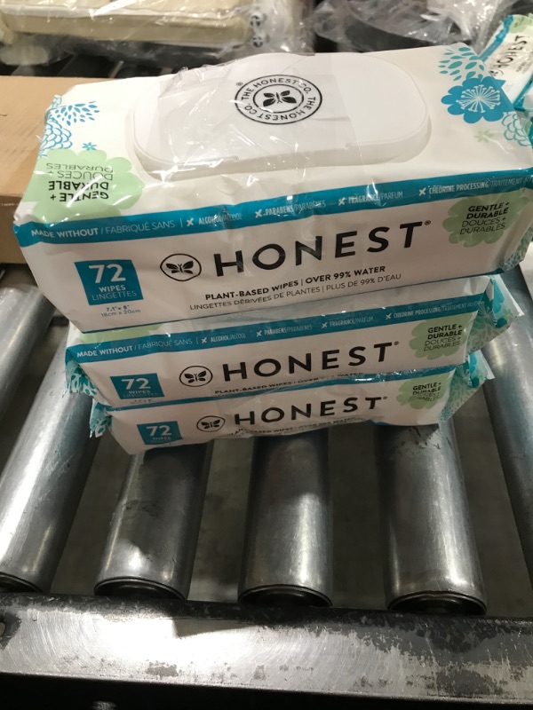 Photo 1 of The Honest Company Clean Conscious Unscented Wipes Over 99% Water, Plant-Based, Baby Wipes Hypoallergenic for Sensitive Skin, EWG Verified Classic,  72 Count Pack of 3 Classic