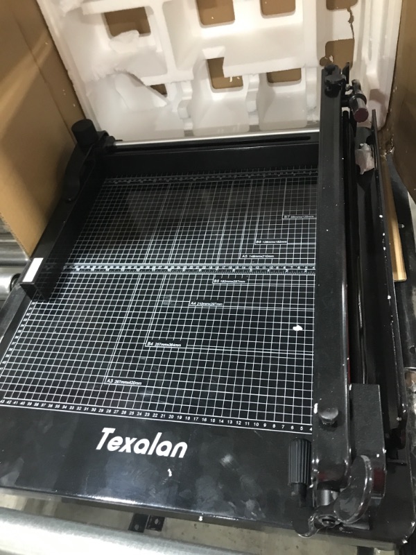 Photo 2 of TEXALAN Heavy Duty Guillotine Paper Cutter Black 400 Sheets Stack Paper Trimmer (A3-17'' Paper Cutter)