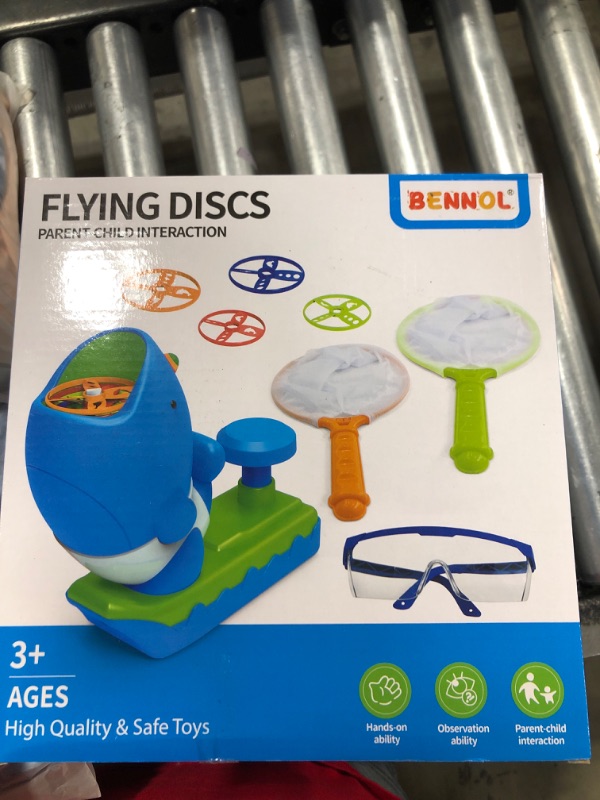 Photo 2 of Bennol Outdoor Game Toys For Kids Ages 3-5 4-8, Flying Disc Launcher Outdoor Outside Toys Gifts For 3 4 5 6 7 8 Year Old Boys Kids, Ideas Outside Outdoor Toys For Kids Toddlers Boys Ages 3-5 6-8 4-8 15 PCS
