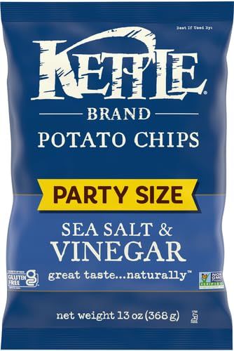 Photo 1 of Kettle Brand Potato Chips Sea Salt & Vinegar Kettle Chips, 13 Oz  (Pack of 3)
Exp 07/06/2024
